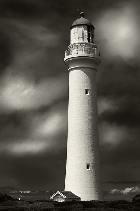 lighthouse, clearing storm