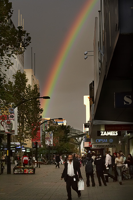 Rainbow in Rundle Mall